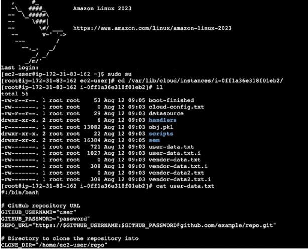 A script containing hardcoded GitHub credentials can be accessed by an attacker, leading to unauthorized access to your repositories.